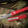 Microtech Ultratech Red OTF Knife 3.4" Tanto Apocalyptic SW 123-10APRD -Southern Blades 123 10 APRD 37333.1678433257