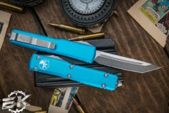 Microtech Ultratech OTF Automatic Knife Turquoise 3.4" Tanto Stonewash 123-10TQ 5 Microtech Ultratech OTF Automatic Knife Turquoise 3.4" Tanto Stonewash 123-10TQ -Southern Blades 123 10 TQ 2 19547.1691436118