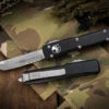 Microtech Ultratech OTF Automatic Knife 3.4" Tanto Apocalyptic Stonewash Serrated 123-11AP