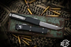 Microtech Ultratech OTF Automatic 3.4" Tanto Stonewash Serrated 123-12 5 Microtech Ultratech OTF Automatic 3.4" Tanto Stonewash Serrated 123-12 -Southern Blades 123 12 2 62667.1678946032