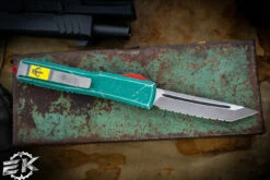 Microtech Ultratech Bounty Hunter OTF Automatic Knife 3.4" Tanto Serrated Stonewash 123-12BH 8 Microtech Ultratech Bounty Hunter OTF Automatic Knife 3.4" Tanto Serrated Stonewash 123-12BH -Southern Blades 123 12 BH 83075.1686170478