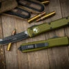 Microtech Ultratech OTF Automatic Knife OD Green 3.4" Tanto Black 123-1OD