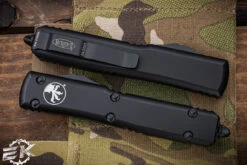 Microtech Ultratech OTF Automatic Knife 3.4" Tanto Black Serrated 123-2T -Southern Blades 123 2 T 2 75364.1682529342