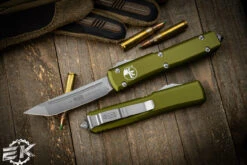 Microtech Ultratech OD Green OTF Knife 3.4" Tanto Satin 123-4OD
