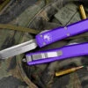 Microtech Ultratech Purple OTF Automatic 3.4" Satin Tanto 123-4PU