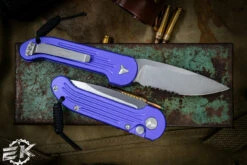 Microtech LUDT Purple Automatic 3.4" Stonewash Serrated 135-11PU 5 Microtech LUDT Purple Automatic 3.4" Stonewash Serrated 135-11PU -Southern Blades 135 11 PU 2 41168.1687310681