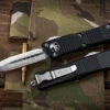 Microtech Troodon OTF Automatic Knife Black OTF 3" Dagger Satin 138-4