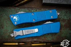 Microtech Troodon Blue OTF Automatic Knife D/E 3" Dagger Satin 138-4BL 7 Microtech Troodon Blue OTF Automatic Knife D/E 3" Dagger Satin 138-4BL -Southern Blades 138 4 BL 2 53917.1681882981