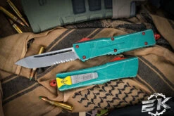 Microtech Combat Troodon Bounty Hunter Star Wars Limited Edition OTF Knife 3.8" Tanto Stonewash Serrated 144-11BH