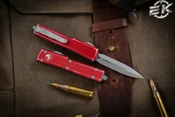 Microtech UTX-70 Red Distressed OTF Automatic Knife D/E 2.4" Dagger Stonewash 147-10-DRD 7 Microtech UTX-70 Red Distressed OTF Automatic Knife D/E 2.4" Dagger Stonewash 147-10-DRD -Southern Blades 147 10 DMR 44678.1672266456