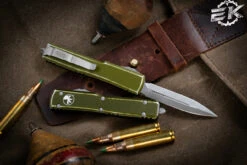 Microtech UTX-70 OTF Automatic Knife Distressed OD Green 2.4" Dagger Stonewash 147-10DOD 6 Microtech UTX-70 OTF Automatic Knife Distressed OD Green 2.4" Dagger Stonewash 147-10DOD -Southern Blades 147 10 DOD 21112.1691443425