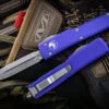 Microtech UTX-70 OTF Automatic Knife Purple 2.4" Dagger Stonewash 147-10PU