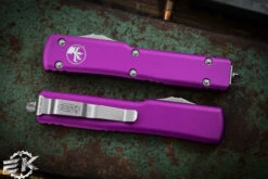 Microtech UTX-70 OTF Automatic Knife Violet 2.4" Dagger Stonewash 147-10VI 7 Microtech UTX-70 OTF Automatic Knife Violet 2.4" Dagger Stonewash 147-10VI -Southern Blades 147 10 VI 2 92929.1681883928