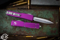 Microtech UTX-70 OTF Automatic Knife Violet 2.4" Dagger Stonewash 147-10VI 6 Microtech UTX-70 OTF Automatic Knife Violet 2.4" Dagger Stonewash 147-10VI -Southern Blades 147 10 VI 63009.1681883930