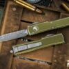 Microtech UTX-70 OTF Automatic Knife Distressed OD Green 2.4" Dagger Stonewash Serrated 147-12DOD 2 Microtech UTX-70 OTF Automatic Knife Distressed OD Green 2.4" Dagger Stonewash Serrated 147-12DOD -Southern Blades 147 12 DOD 79762.1691443910