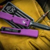Microtech UTX-70 OTF Automatic Knife Violet 2.4" Dagger Black 147-1VI -Southern Blades 147 1 VI 99500.1663875144