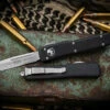 Microtech UTX-70 Black OTF Automatic Knife 2.4" S/E Stonewash 148-10 2 Microtech UTX-70 Black OTF Automatic Knife 2.4" S/E Stonewash 148-10 -Southern Blades 148 10 31110.1680020093