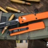 Microtech UTX-70 OTF Automatic Knife Orange 2.4" Drop Point Black 148-1OR 2 Microtech UTX-70 OTF Automatic Knife Orange 2.4" Drop Point Black 148-1OR -Southern Blades 148 1 OR 2 59491.1691444343
