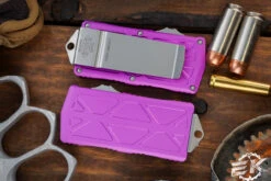 Microtech Exocet Money Clip OTF Automatic Knife Violet 1.9" Stonewash 157-10VI 7 Microtech Exocet Money Clip OTF Automatic Knife Violet 1.9" Stonewash 157-10VI -Southern Blades 157 10 VI 3 54122.1667505536