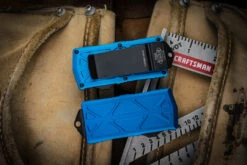 Microtech Exocet OTF Money Clip Knife Cali Legal Blue 1.9" Dagger Black 157-1BL 7 Microtech Exocet OTF Money Clip Knife Cali Legal Blue 1.9" Dagger Black 157-1BL -Southern Blades 157 1 BL Closed 26331.1663883784