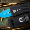Microtech Exocet Jedi Knight OTF Automatic Wallet/Knife Cali-Legal 1.9" Dagger 157-1JK