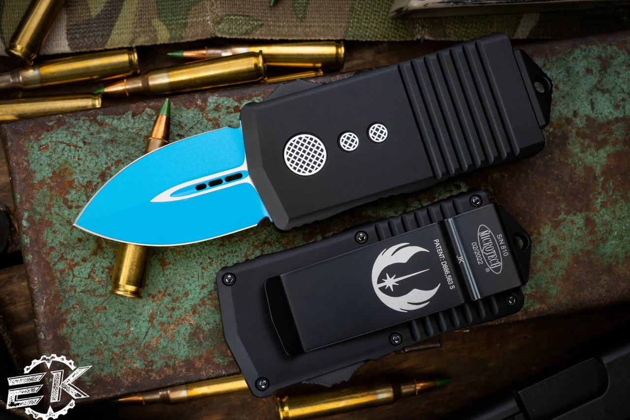 Microtech Exocet Jedi Knight OTF Automatic Wallet/Knife Cali-Legal 1.9" Dagger 157-1JK 3 Microtech Exocet Jedi Knight OTF Automatic Wallet/Knife Cali-Legal 1.9" Dagger 157-1JK