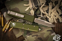 Microtech UTX-85 OTF Automatic Knife OD Green 3.1" Drop Point Bronze 231-13OD 5 Microtech UTX-85 OTF Automatic Knife OD Green 3.1" Drop Point Bronze 231-13OD -Southern Blades 161 1 T 1 60190.1679285184
