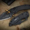 Microtech/Borka Blades Stitch Automatic Folding Knife 3.75" Black Serrated 169-3T 2 Microtech/Borka Blades Stitch Automatic Folding Knife 3.75" Black Serrated 169-3T -Southern Blades 169 3T 2 65929.1691442096