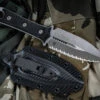 Microtech/Borka SBD Fixed Blade Knife Black G10 4.3" Dagger Serrated Apocalyptic Stonewash 201-12AP 2 Microtech/Borka SBD Fixed Blade Knife Black G10 4.3" Dagger Serrated Apocalyptic Stonewash 201-12AP -Southern Blades 201 12 AP 2 38046.1664390345