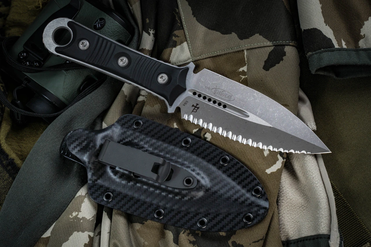Microtech/Borka SBD Fixed Blade Knife Black G10 4.3" Dagger Serrated Apocalyptic Stonewash 201-12AP 3 Microtech/Borka SBD Fixed Blade Knife Black G10 4.3" Dagger Serrated Apocalyptic Stonewash 201-12AP