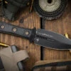 Microtech/Borka Blades SBD Fixed Blade Knife Carbon Fiber 4.3" DLC Dagger 201-1DLCCFS