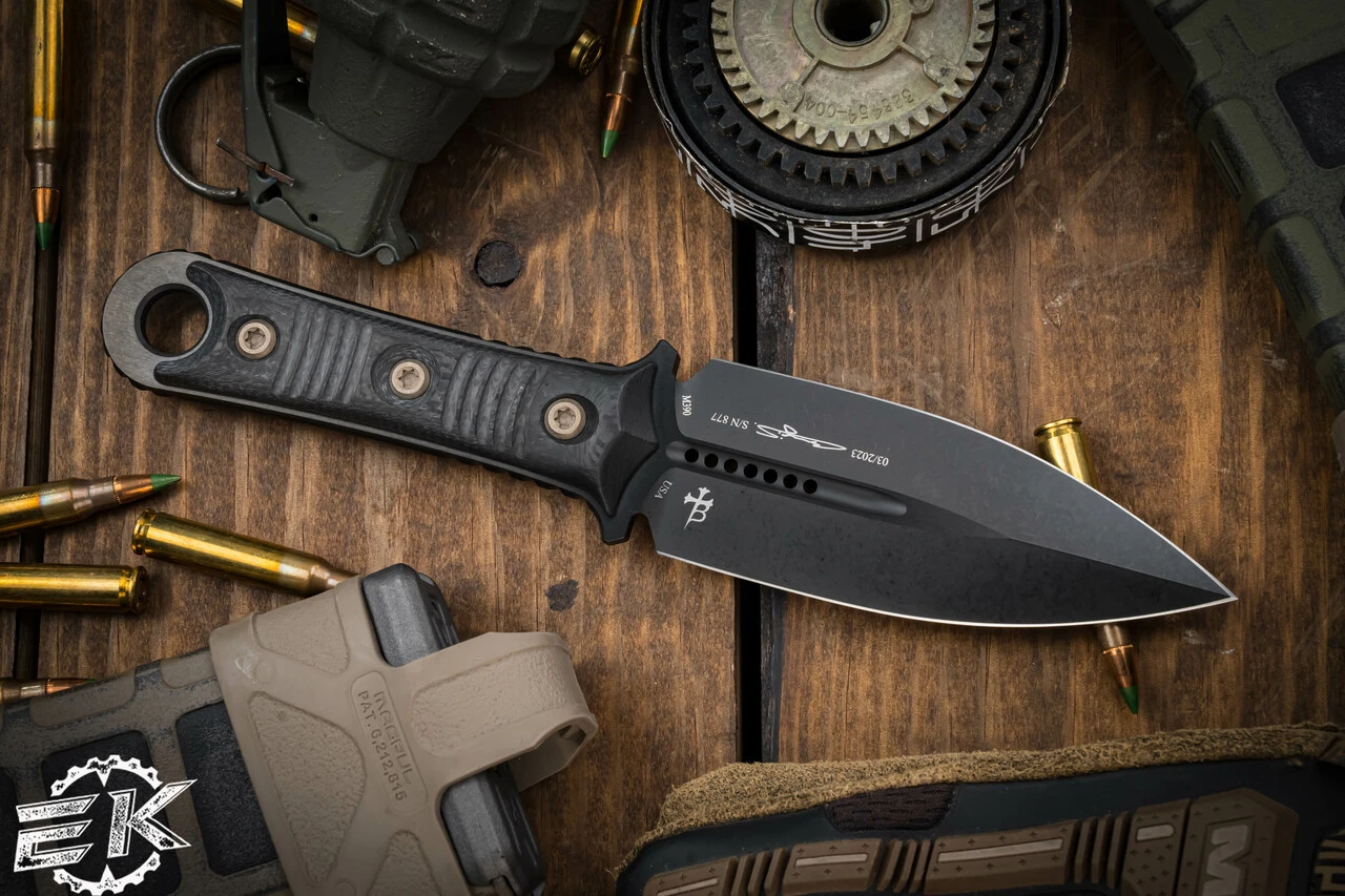 Microtech/Borka Blades SBD Fixed Blade Knife Carbon Fiber 4.3" DLC Dagger 201-1DLCCFS 3 Microtech/Borka Blades SBD Fixed Blade Knife Carbon Fiber 4.3" DLC Dagger 201-1DLCCFS