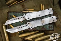 Microtech Combat Troodon Sand Trooper Hellhound/Warhound OTF Knife Set 3.8" Cerakote 219-1SETSADS