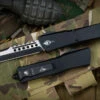 Microtech Combat Troodon Hellhound Razor Smooth Aluminum OTF Knife 3.8" Black 219RS-1TS 1 Microtech Combat Troodon Hellhound Razor Smooth Aluminum OTF Knife 3.8" Black 219RS-1TS -Southern Blades 219RS 1 TS 64250.1687897399