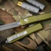 Microtech Ultratech Spartan OD Green OTF 3.4" Apocalyptic Stonewash 223-10APOD