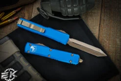 Microtech Ultratech Blue Spartan OTF Automatic Knife 3.4" Bronze 223-13BL 7 Microtech Ultratech Blue Spartan OTF Automatic Knife 3.4" Bronze 223-13BL -Southern Blades 223 13 BL 77097.1677358429