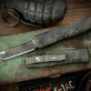 Microtech UTX-85 OD Camo Cerakote OTF Automatic Knife 3" Tanto Serrated 233-3OCS
