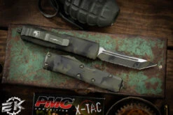 Microtech UTX-85 OD Camo Cerakote OTF Automatic Knife 3" Tanto Serrated 233-3OCS 6 Microtech UTX-85 OD Camo Cerakote OTF Automatic Knife 3" Tanto Serrated 233-3OCS -Southern Blades 223 3 OCS 40096.1669763254