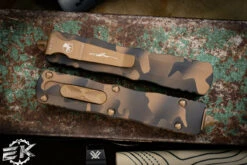 Microtech Dirac Coyote Camo OTF Automatic Knife 3" Dagger 225-1CCS -Southern Blades 225 1 CCS 3 73085.1675024085