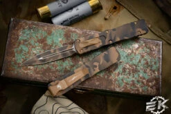 Microtech Dirac Coyote Camo OTF Automatic Knife 3" Dagger 225-1CCS