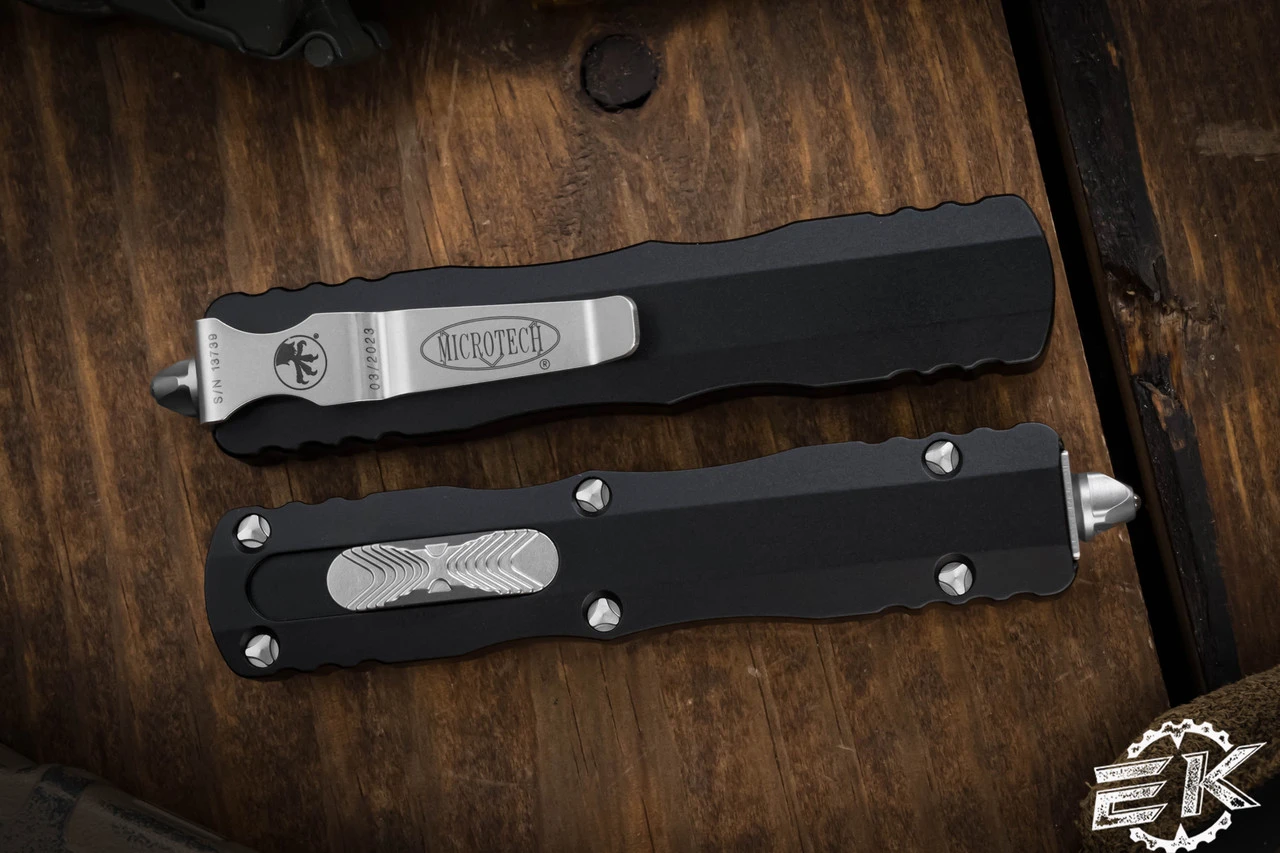 Microtech Dirac OTF Automatic Knife 3" Dagger Satin 225-4 5 Microtech Dirac OTF Automatic Knife 3" Dagger Satin 225-4 - Image 3