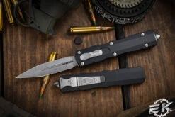 Microtech Dirac OTF Automatic Knife 3" Dagger Satin 225-4