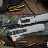 Microtech Dirac Delta OTF Automatic Knife Gray 3.75" Dagger Black 227-1TG 2 Microtech Dirac Delta OTF Automatic Knife Gray 3.75" Dagger Black 227-1TG -Southern Blades 227 1 TG 38854.1691076186