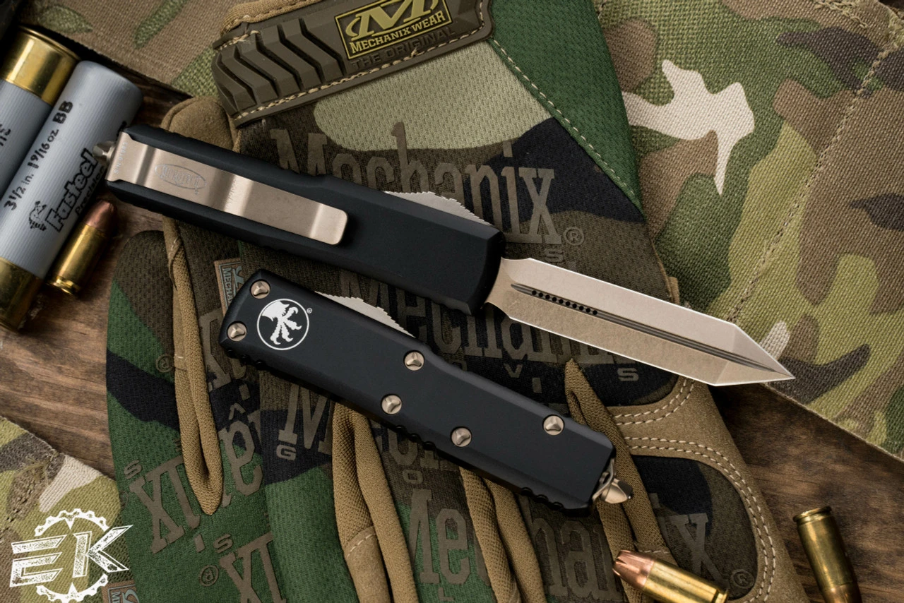 Microtech UTX-85 Spartan OTF Automatic Knife 3" Bronze 230-13 4 Microtech UTX-85 Spartan OTF Automatic Knife 3" Bronze 230-13 - Image 2