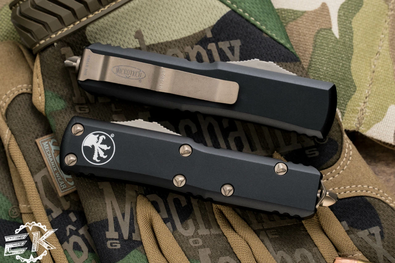 Microtech UTX-85 Spartan OTF Automatic Knife 3" Bronze 230-13 5 Microtech UTX-85 Spartan OTF Automatic Knife 3" Bronze 230-13 - Image 3