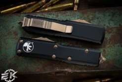 Microtech UTX-85 OTF Automatic Knife Black 3" Bronze Dagger 232-13 7 Microtech UTX-85 OTF Automatic Knife Black 3" Bronze Dagger 232-13 -Southern Blades 232 13 2 1 39083.1681985652