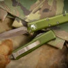 Microtech UTX-85 OD Green OTF Auto 3" Dagger Bronze Apocalyptic SW 232-13APOD