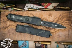 Microtech UTX-85 OTF Automatic Knife OD Green Camo Cerakote 3.1" Dagger 232-1OCS 5 Microtech UTX-85 OTF Automatic Knife OD Green Camo Cerakote 3.1" Dagger 232-1OCS -Southern Blades 232 1 OCS 2 94839.1689622515