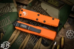 Microtech UTX-85 OTF Automatic Knife Orange 3" Dagger Serrated Black 232-2OR 6 Microtech UTX-85 OTF Automatic Knife Orange 3" Dagger Serrated Black 232-2OR -Southern Blades 232 2 OR 3 41620.1677537130