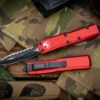Microtech UTX-85 Red OTF Automatic 3" D/E Dagger Serrated Black 232-3RD 2 Microtech UTX-85 Red OTF Automatic 3" D/E Dagger Serrated Black 232-3RD -Southern Blades 232 3 RD 3 59020.1676594850